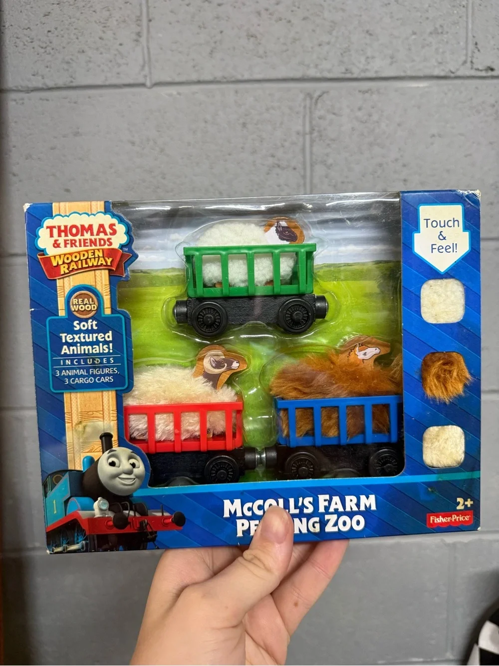 Thomas & Friends Blue Wooden mccolls farm petting zoo Railway Box